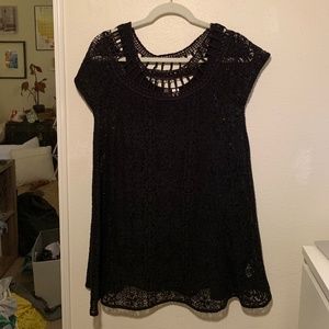 Free People Dress Black Lace